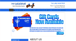 Desktop Screenshot of mydeliciouscakes.com.au