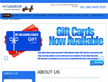 Tablet Screenshot of mydeliciouscakes.com.au